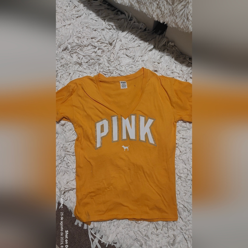 Orange PINK Logo T-Shirt